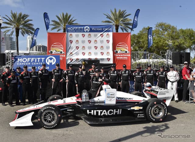 #2 ニューガーデンは見事なレースぶりで先勝（予選は2位だった）。《写真提供 INDYCAR》