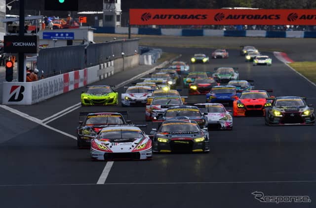 2018年SUPER GT岡山戦の模様。《写真提供 GTA》