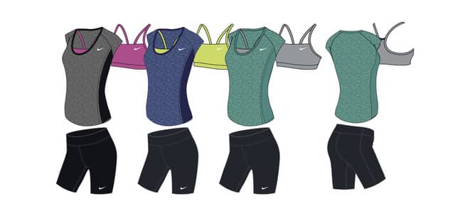 重ね着スタイルの水着「ナイキ フレンチスリーブ レイヤリング セパレーツ」 4月発売