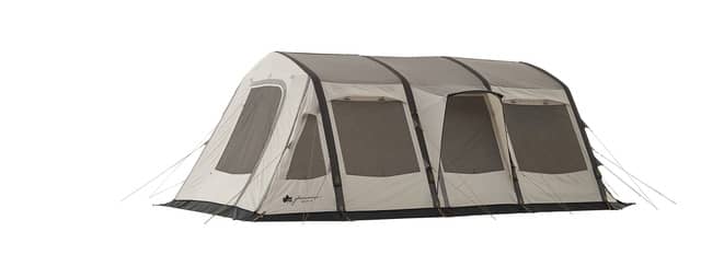 空気を入れるだけで組み立てられるテント&タープ「グランベーシック エアマジック」発売