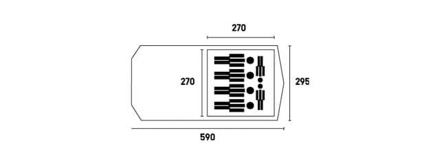 耐風性にすぐれた流線型フォルムの自立型2ルームテント発売