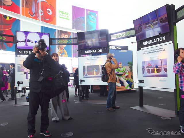 PIXARのひみつ展：パイプライン《撮影 高木啓》