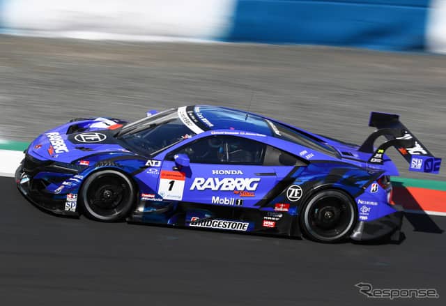 GT500クラス予選3位の#1 NSX。《撮影 益田和久》