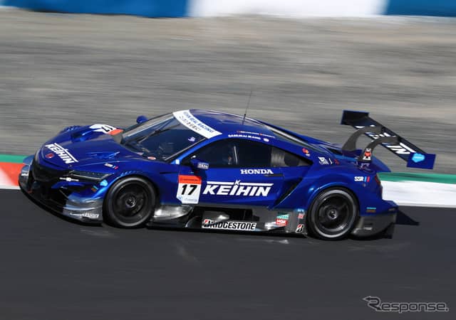 GT500クラス予選4位の#17 NSX。《撮影 益田和久》