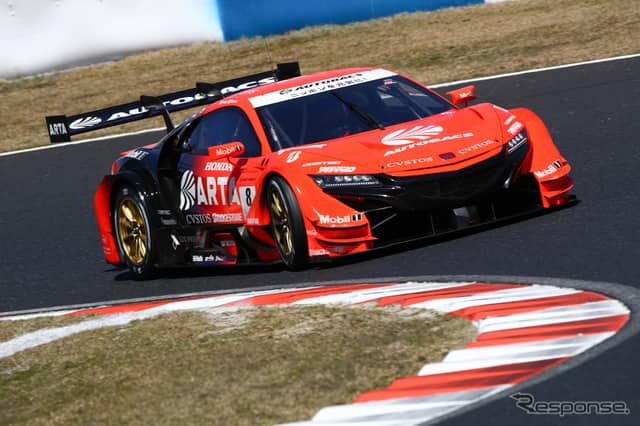 GT500クラス予選5位の#8 NSX。《撮影 益田和久》