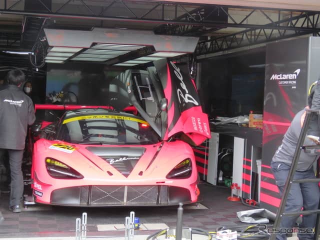 #720 マクラーレン720S GT3はGT300クラス予選29位（写真は搬入日）。《撮影 遠藤俊幸》