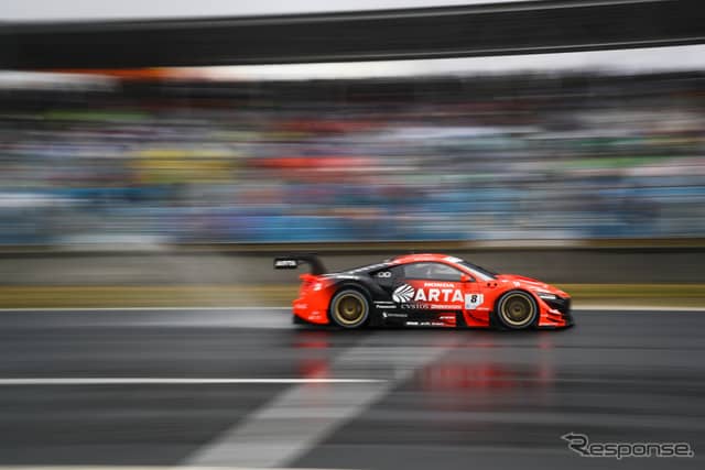 GT500クラス優勝の#8 NSX。《撮影 益田和久》