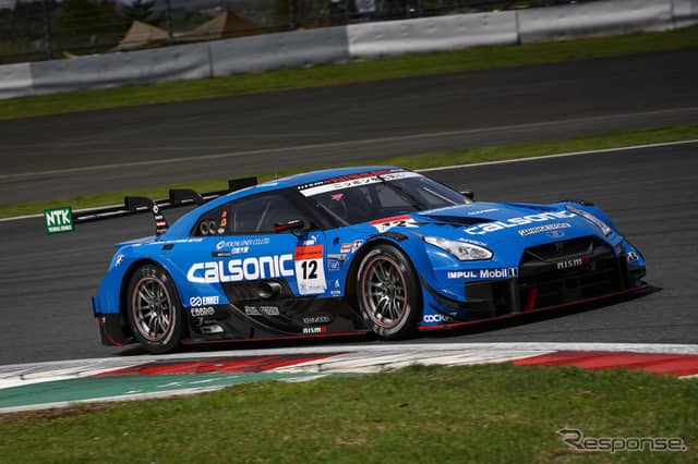 GT500クラス予選3位の#12 GT-R。《撮影 益田和久》