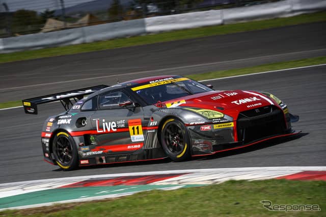 GT300クラス予選4位の#11 GT-R。《撮影 益田和久》