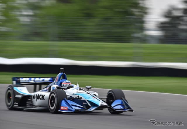 #30 佐藤琢磨は決勝14位(写真は予選日)。《写真提供 INDYCAR》