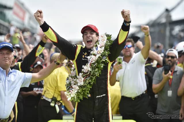 優勝は#22 シモン・パジェノー。《写真提供 INDYCAR》