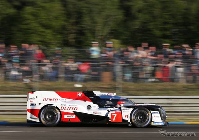 ポールポジションを獲得した#7 トヨタ。《写真提供 TOYOTA》