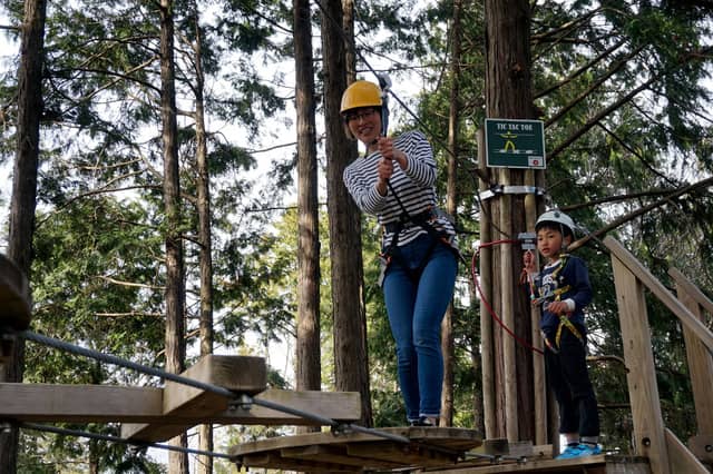 森林を活用したアドベンチャーパーク「冒険の森」が岐阜県百年公園に7月オープン