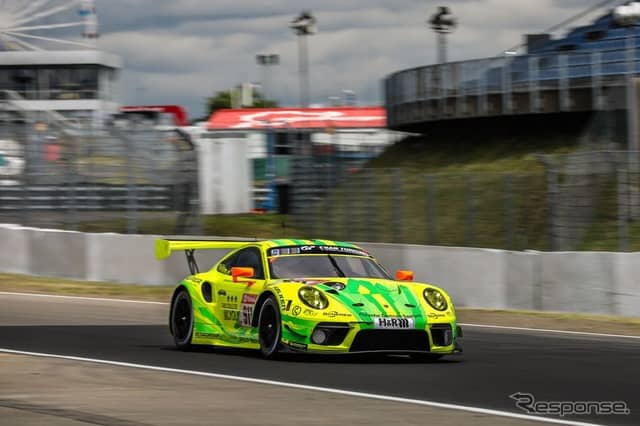 2位の911号車ポルシェ911GT3 R《photo by ADAC TOTAL 24h-Rennen》