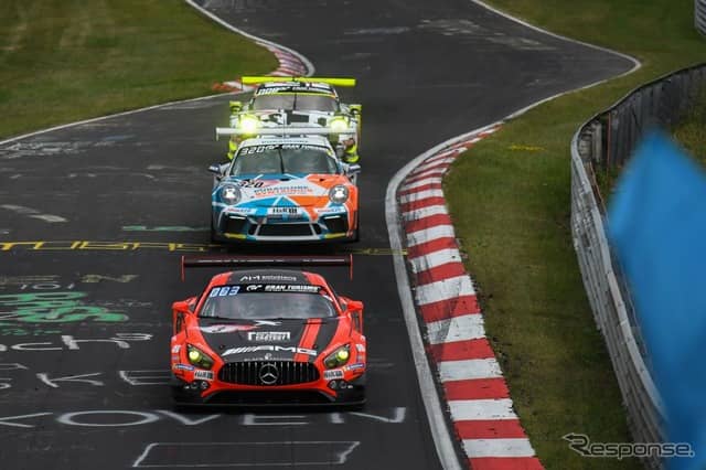 3位の3号車メルセデスAMG GT3《photo by ADAC TOTAL 24h-Rennen》