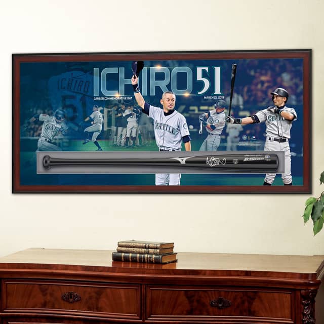 イチローモデルのバットにサインしたイチロー引退記念「直筆サインバット」予約販売スタート