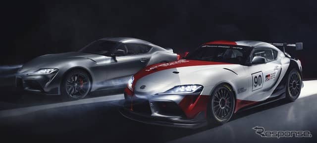 トヨタ・スープラ新型とGT4 コンセプト《photo by Toyota》