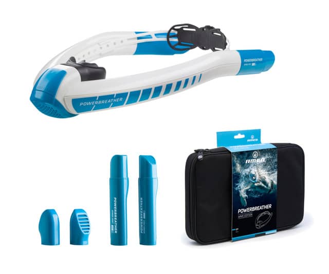 吸気時に水の侵入の心配がないスイミングシュノーケル「パワーブリーザー」発売