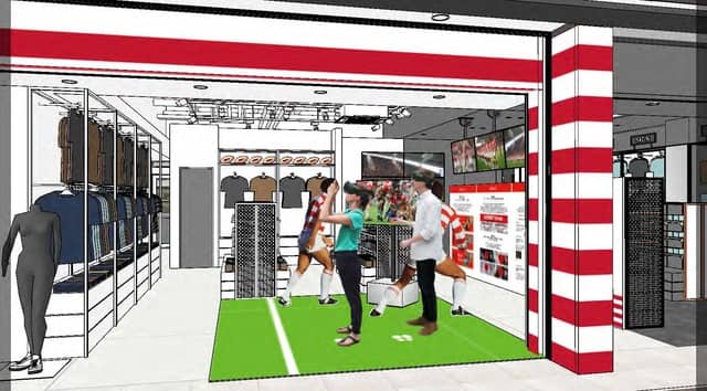 ラグビー日本代表オフィシャルストア、羽田空港にオープン(C)JRFU