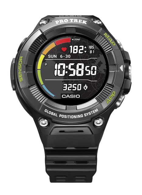 カシオ、ペース管理やトレーニングに活用できるPRO TREK Smart「WSD-F21HR」発売