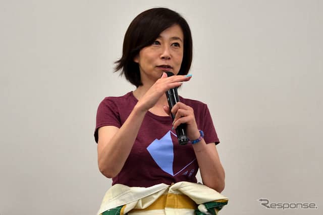 モータージャーナリスト 飯田 裕子氏《撮影 後藤竜甫》
