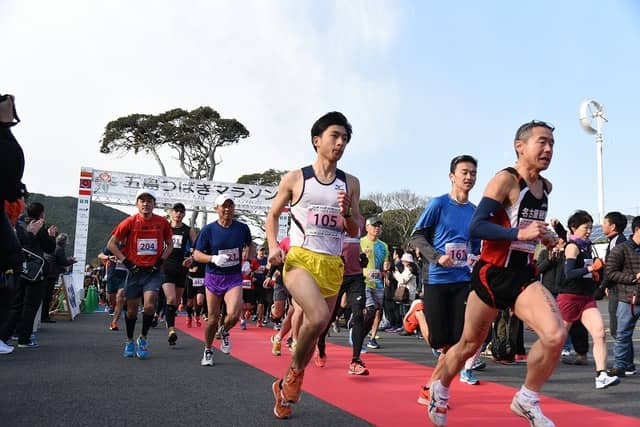 日本遺産みみらくのしまを走る「五島つばきマラソン」が2020年2月開催