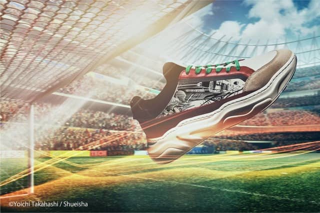 サッカー漫画「キャプテン翼」とのコラボスニーカーが限定発売