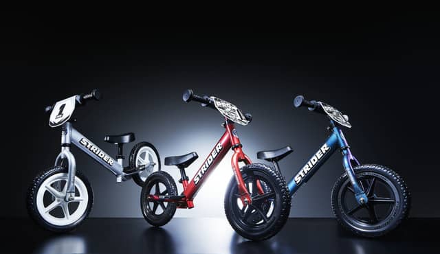 ランニングバイクの超軽量アルミ製ハイグレードモデル「ストライダープロ」新色発売