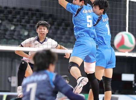 神奈川男子 慶応 フルセットの末に徳島科学技術を下す 春高バレー バーチャル春高バレー スポーツブル スポブル