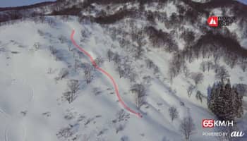 選手の速度・高度・位置など滑走データを可視化した映像を「FWT Hakuba」で配信