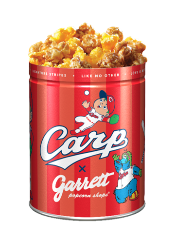 セ・リーグ6球団のポップコーン缶がギャレットから数量限定で登場