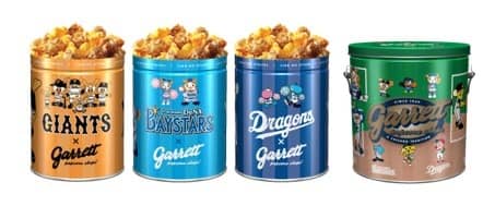 セ・リーグ6球団のマスコットキャラクターが集合！1ガロンのポップコーン缶が発売