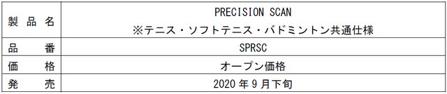 ヨネックス、ラケットを約5秒置くだけで重量とバランスを自動測定する「PRECISION SCAN」発売