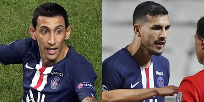 ディ・マリアとパレデスが休暇先で新型コロナ感染か、PSGが2選手に陽性疑いと発表