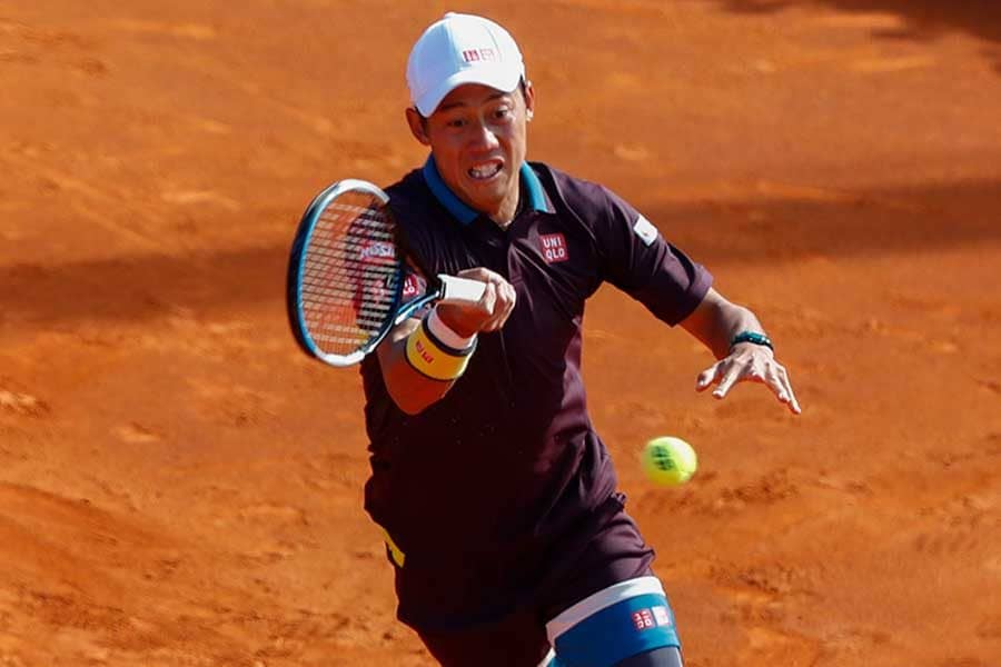 錦織の技術凝縮　対角線へ“絶妙バックハンドボレー”に海外注目「素晴らしいタッチ」