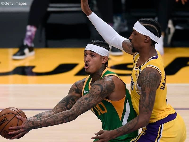 西地区1位ジャズがレイカーズに14点差快勝…レイカーズはレブロン、ADが欠場