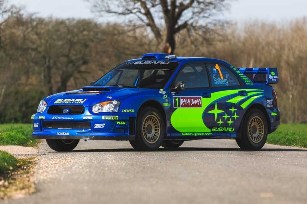 2004年ラリージャパン優勝車のインプレッサWRC2004が