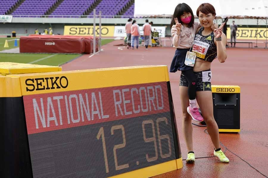 寺田明日香も100m障害12秒96で日本新！　男女で快挙続出「0.01でも更新できて嬉しい」