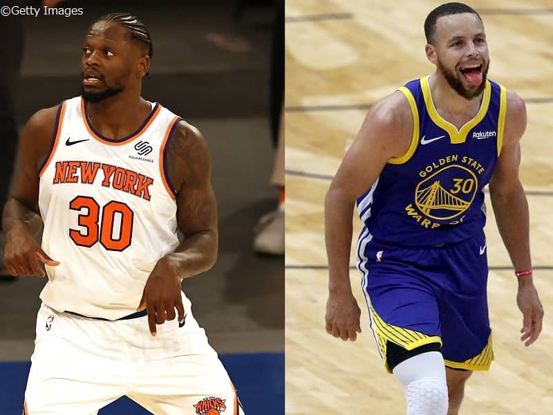 ジュリアス・ランドルとステフィン・カリーが4月の月間最優秀選手賞に選出