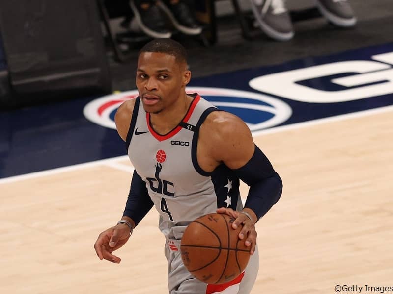 激戦を制したウィザーズ、ウェストブルックが通算トリプルダブル数で歴代最多に並ぶ