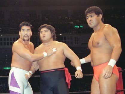 新日本プロレス 実使用リングマット 闘魂三銃士 長州力 棚橋弘至 
