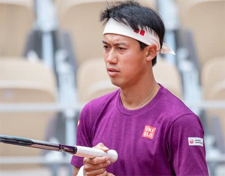 錦織、世界2位メドと練習