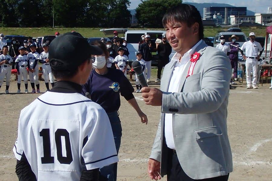 大谷、柳田、坂本…　元ロッテ里崎氏が子どもたちに伝えた「うまくなる選手」の条件