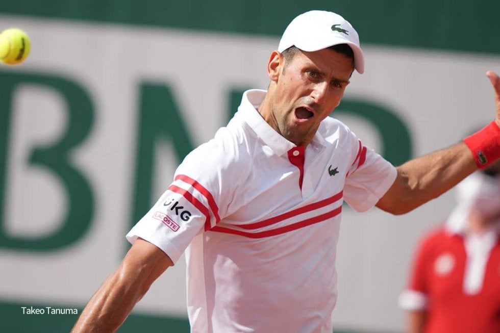 ジョコビッチ3時間27分の死闘、ムゼッティに対して0-2から大逆転勝利し、大会15度目のベスト8進出を決める [全仏オープン]