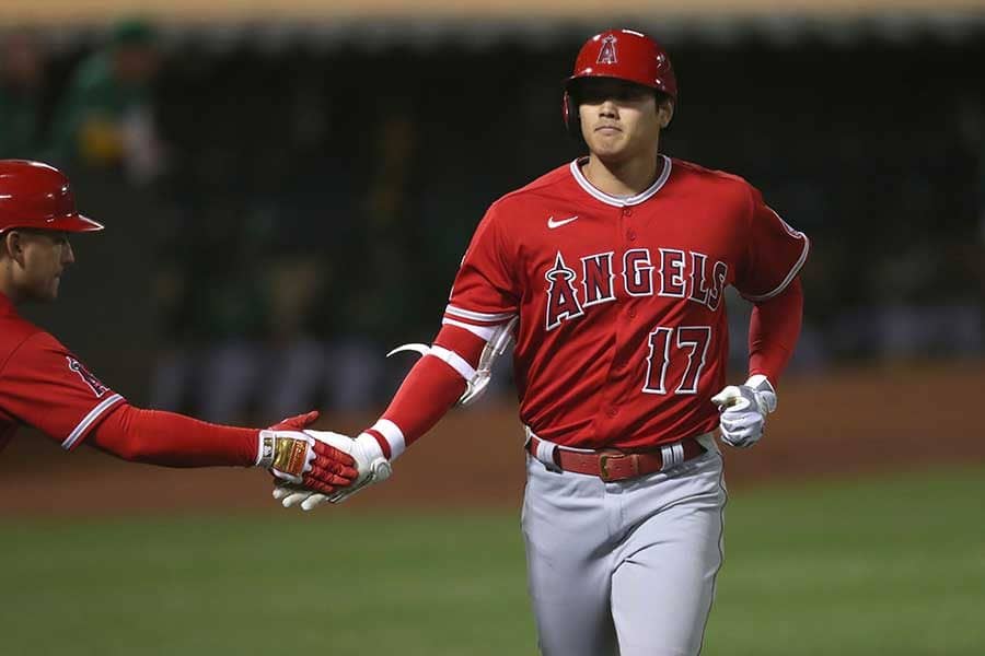 【MLB】大谷翔平、ぴょこんと跳ねた131m弾　別角度からの18号に米衝撃「音凄い」「異星人だ」