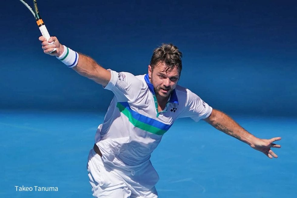 ワウリンカが再度の左足治療を報告。投稿の動画では笑顔も見せる