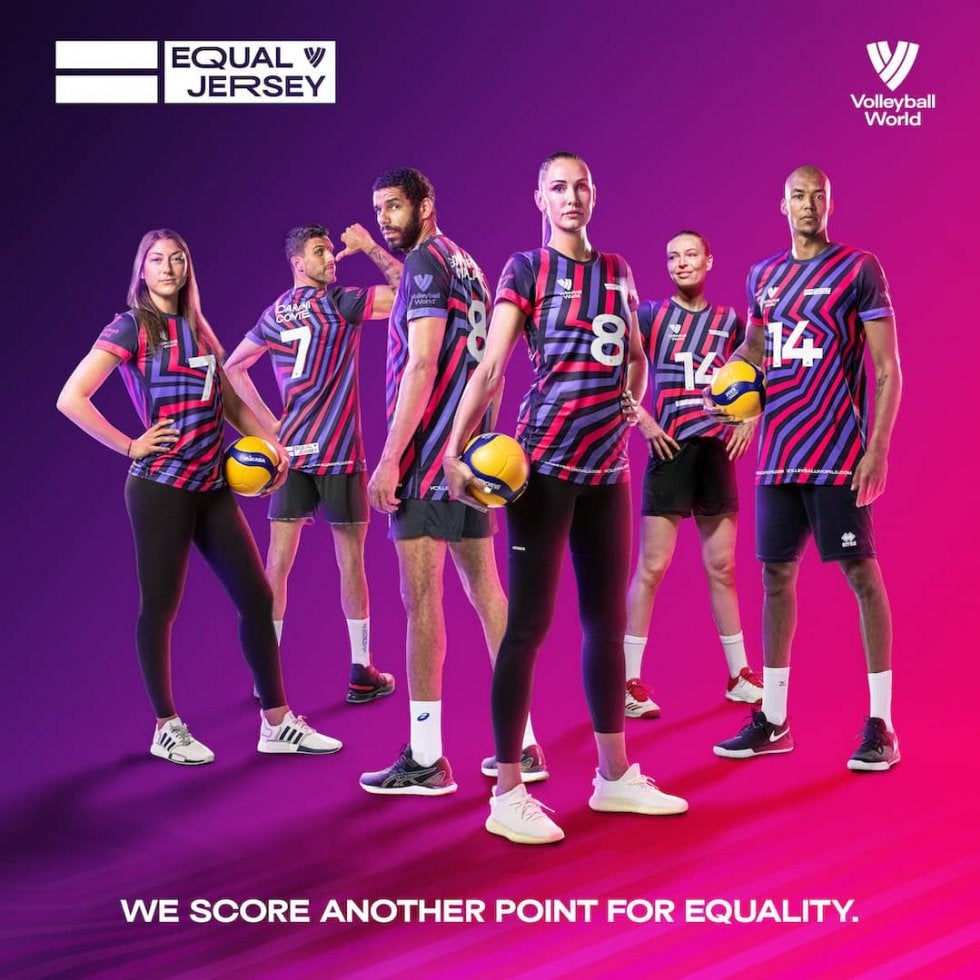 男女の選手の名前が一枚のユニフォームに 「イコール・ジャージ」キャンペーンを発表