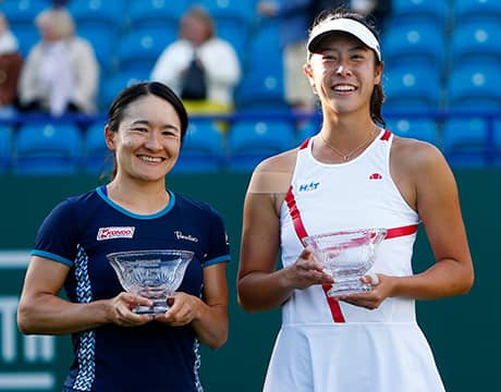青山/ 柴原 快勝で今季4勝目