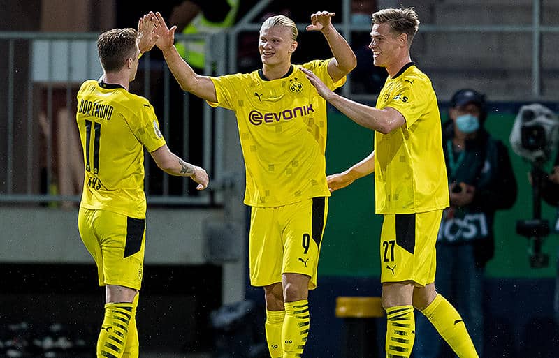 ドルトムントがハーランドのハットトリックで危なげなく2回戦進出！《DFBポカール》