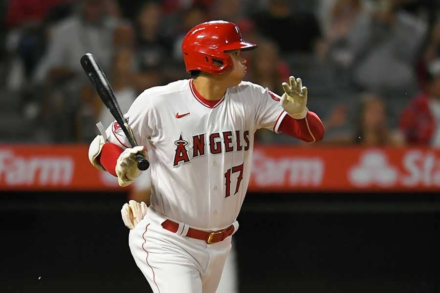 【MLB】大谷翔平、どん詰まり内野安打なのに二塁到達！　打球速度90km…米記者「抜け目ない」